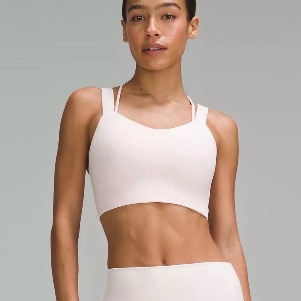 Lululemon Like a Cloud Longline Bra in Strawberry Milkshake Size 12 D/DD